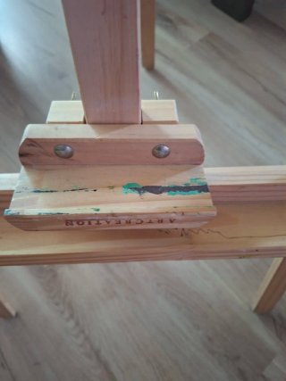Caballete de madera para pintura