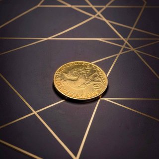 Moneta Oro Francese da 10 Franchi del 1910