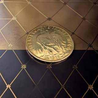 Moneta Oro Francese da 10 Franchi del 1910