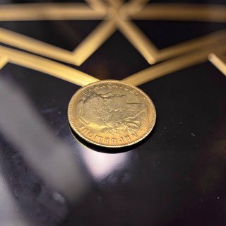 Moneta Oro Francese da 10 Franchi del 1910