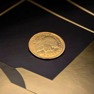 Moneta Oro Francese da 10 Franchi del 1910