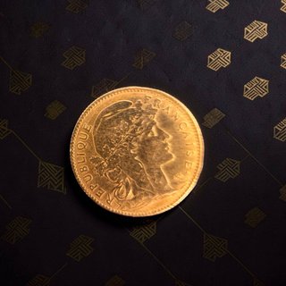 Moneta Oro Francese da 10 Franchi del 1910