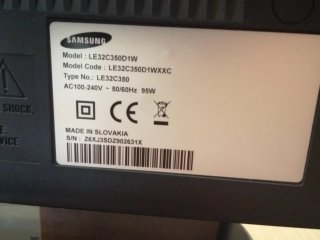 Televisión Samsung LCD Negra