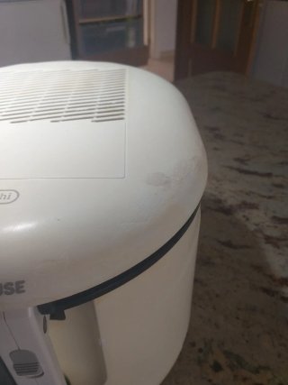 Freidora eléctrica DeLonghi.