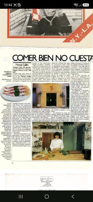 POSTAL Rest.Montse Guillén Bcn de Javier MARISCAL