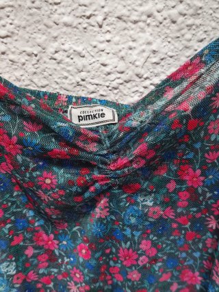 Blusa floral manga corta