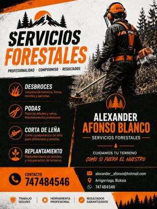 Desbroces podas y trabajos forestales