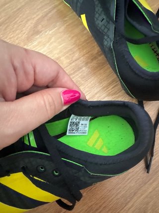Zapatillas Atletismo Adidas Clavos Negro/Amarillo
