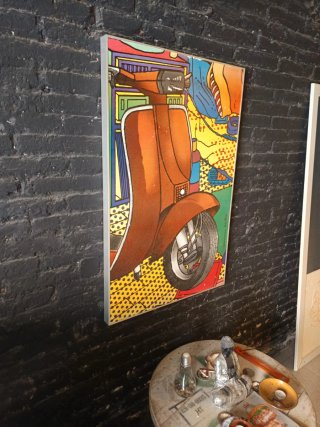 Cuadro Arly Jones Vespa Multicolor