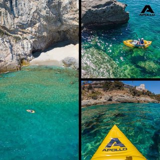 Kayak Hinchable 2 Plazas Amarillo