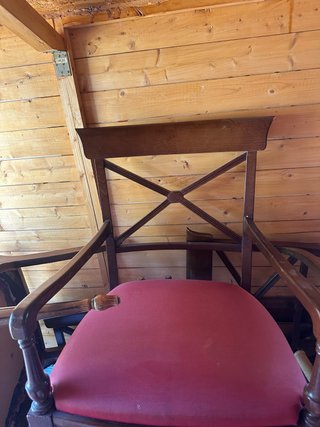 Lote 10 Sillas Madera Reposabrazos