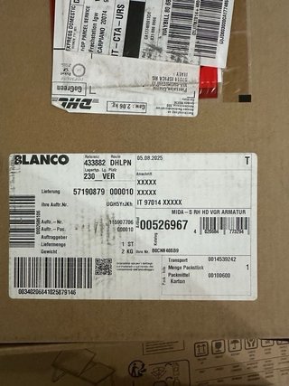 Rubinetto Cucina Blanco Mida-S HD Grigio