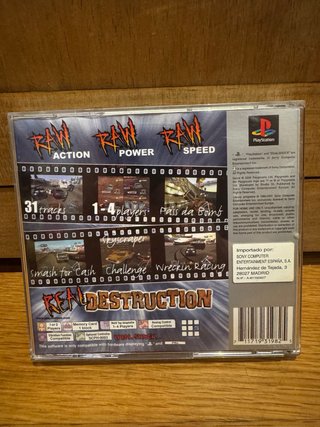 Destruction Derby Raw PS1 PAL España