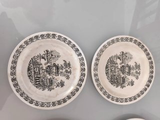 6 Platos Vintage Porcelana Vargas