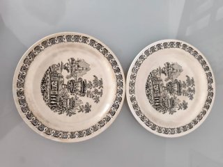 6 Platos Vintage Porcelana Vargas