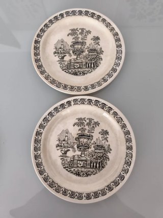 6 Platos Vintage Porcelana Vargas