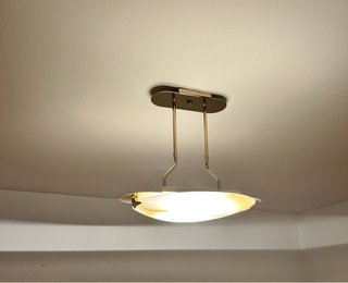 Lámpara de techo moderna cristal y metal