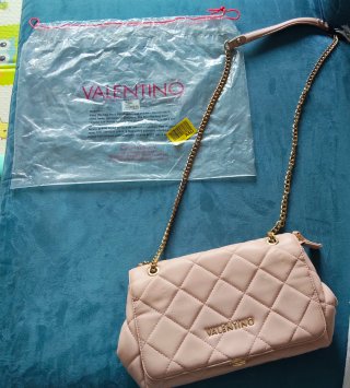 Pochette Valentino rosa cipria trapuntata