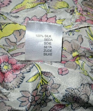 Vestido Verano Seda 100% Floral