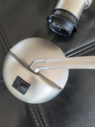 Lámparas de mesa tela y metal