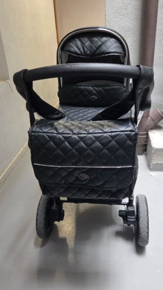 Cochecito Bebe Negro Plegable