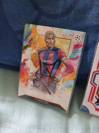 Cromos firmados Ronald Araujo FC Barcelona