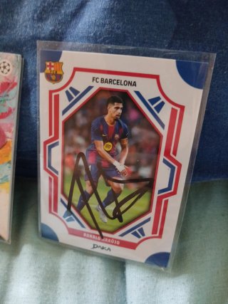 Cromos firmados Ronald Araujo FC Barcelona