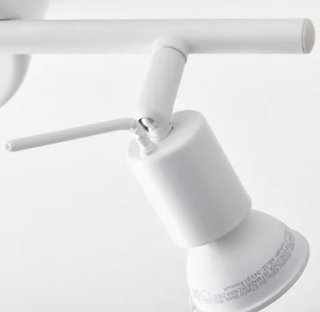 Lámpara de techo IKEA TROS blanca con 3 focos