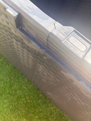 Baúl de almacenaje gris
