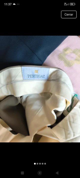 2 Pantalones Pertegaz T54 Beige,caqui