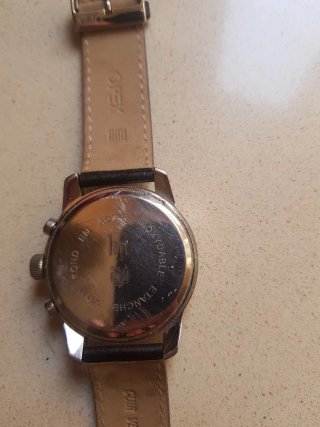 Reloj Cronógrafo Lip Hombre Marrón/Plateado