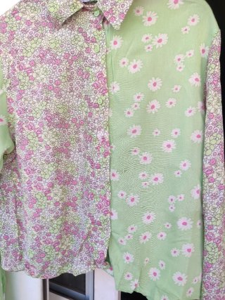 Blusa Stradivarius Talla S Flores