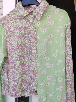 Blusa Stradivarius Talla S Flores