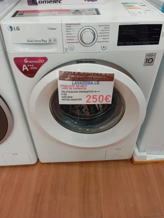LAVADORA LG 9 KG