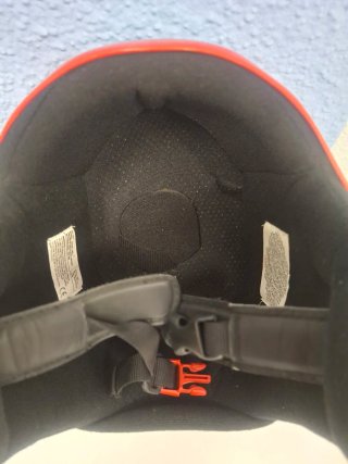 Casco de esquí BRIKO rojo infantil 52 cms