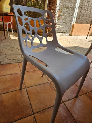 Lote 4 Sillas Diseño Gris