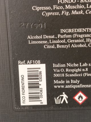Profumo Antiqua Firenze Fico Fiorentino 100ml