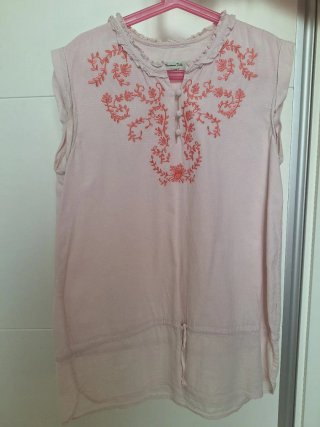 Blusa niña sin mangas Massimo Dutti bordada