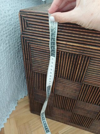 Baúl Banak Rattan y Madera
