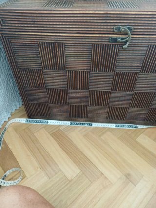 Baúl Banak Rattan y Madera
