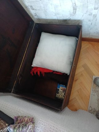 Baúl Banak Rattan y Madera