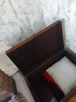 Baúl Banak Rattan y Madera