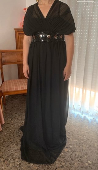Vestido fiesta negro Kharisma