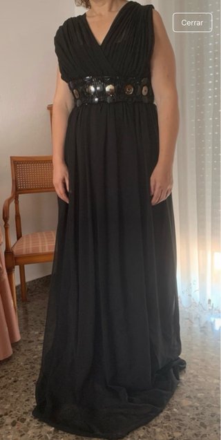 Vestido fiesta negro Kharisma