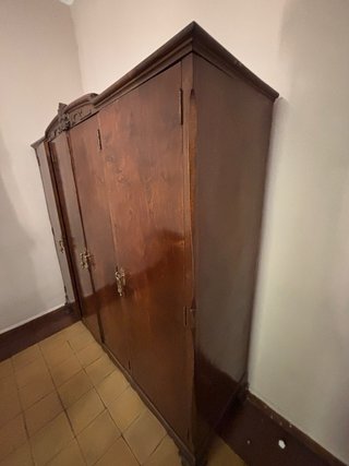 Armario Antiguo Madera Maciza 4 Puertas