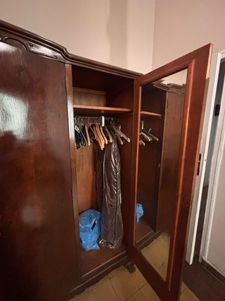 Armario Antiguo Madera Maciza 4 Puertas