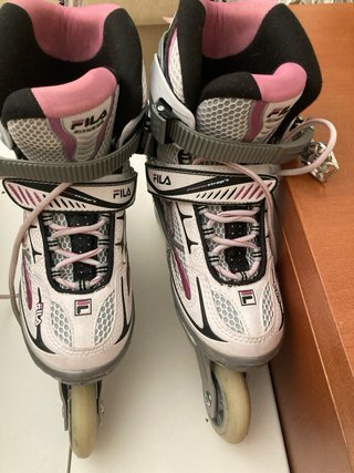 Patines en línea Fila blancos y rosas