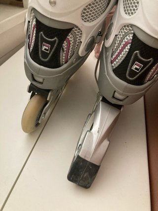 Patines en línea Fila blancos y rosas