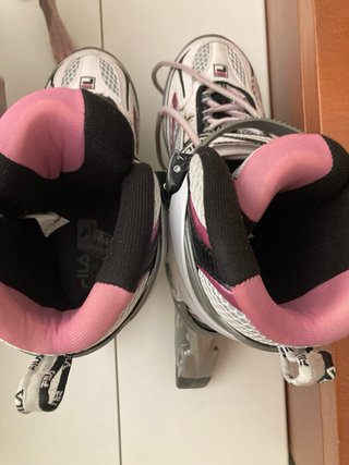 Patines en línea Fila blancos y rosas
