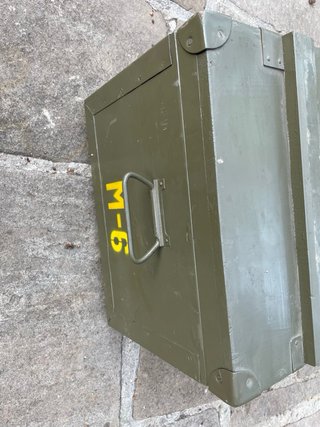 Caja madera militar médica